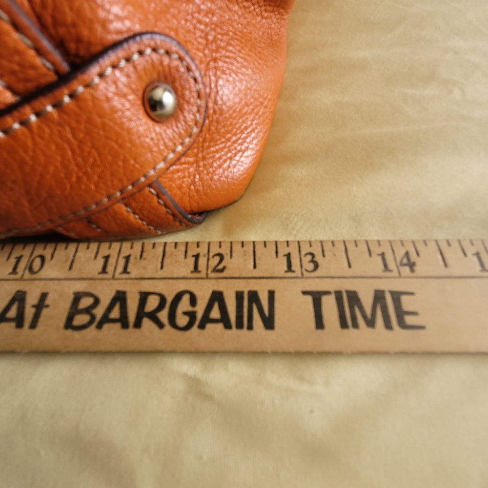 Tignanello orange pebbled tote - Picture 8 of 11